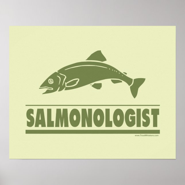 Póster Pesca do salmão (Frente)
