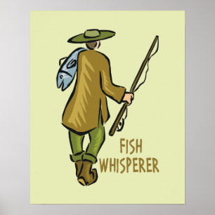Póster Pesca do Sussuro de Peixes
