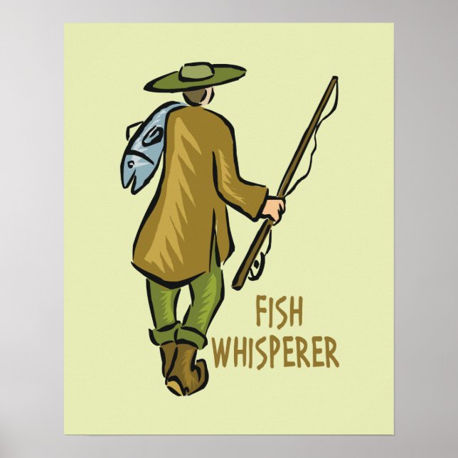 Póster Pesca do Sussuro de Peixes (Frente)