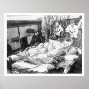 Póster Pesca em Alaska 1922