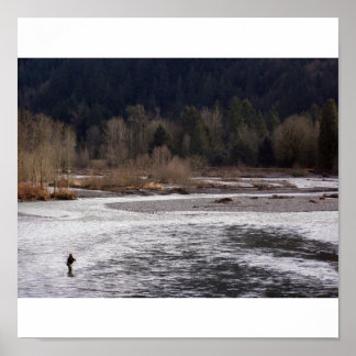 Póster Pesca na Natureza Selvagem