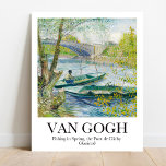 Poster Pesca na Primavera por Vincent van Gogh<br><div class="desc">Pesca em Primavera,  Pont de Clichy (Asnières) (1887) por Vincent Van Gogh</div>