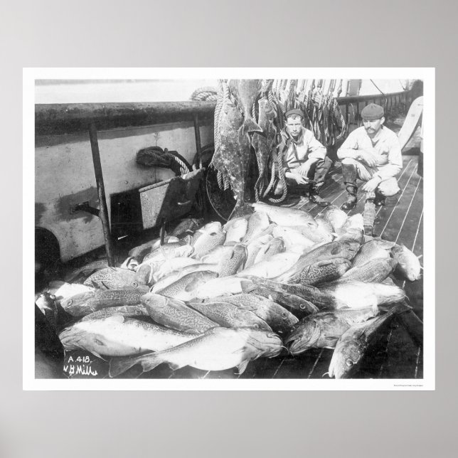 Póster Pesca No Alasca 1922 (Frente)