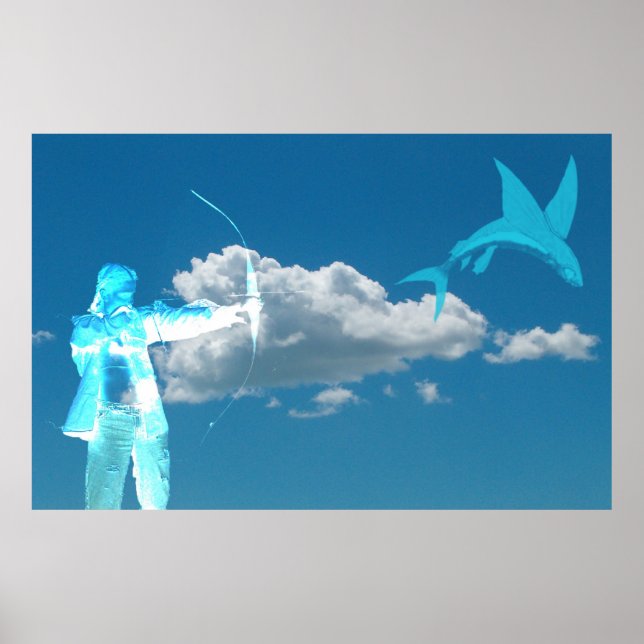 Poster Pesca no céu (Frente)