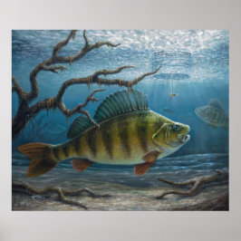 Poster Pesca no Gelo de Perca