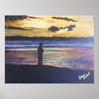 Poster Pesca no lago