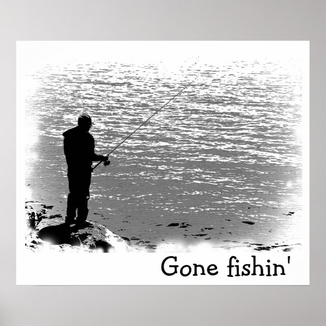 Póster Pesca no lago (Frente)