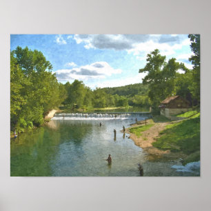 Póster Pesca no primavera de Bennett