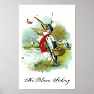 POSTER PESCA PELICAN