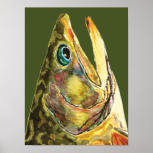 Póster Pescador Brook Trout