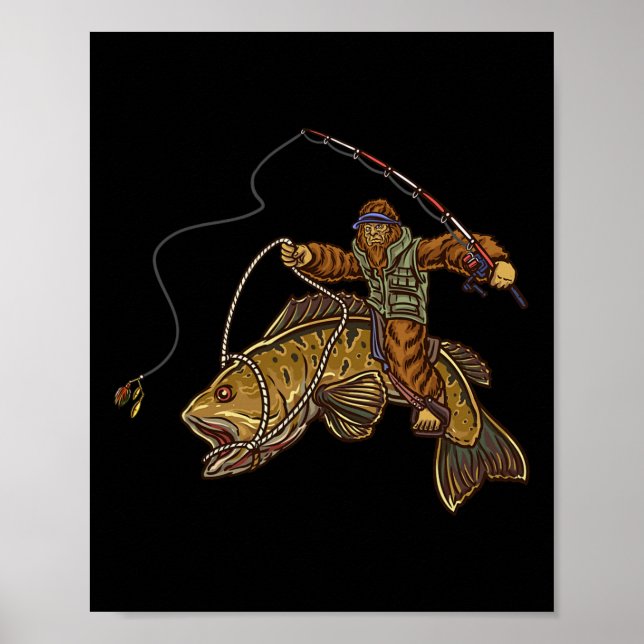 Poster Pescador de Bagre de Boca Pequena Byss  (Frente)