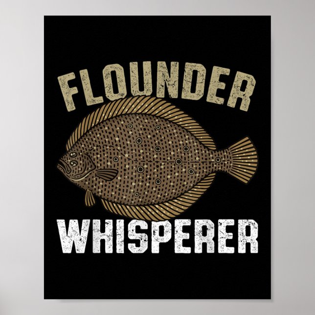 Poster Pescador de Solhas, Peixe Linguado do Verão  (Frente)
