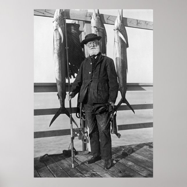 Poster Pescador do mar profundo, 1912 (Frente)