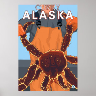 Póster Pescador do rei caranguejo - caril, Alaska