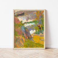 Pescador e Bathers | Paul Gauguin