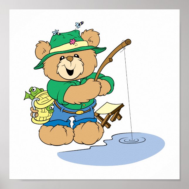 Poster Pescador-Urso Feliz (Frente)