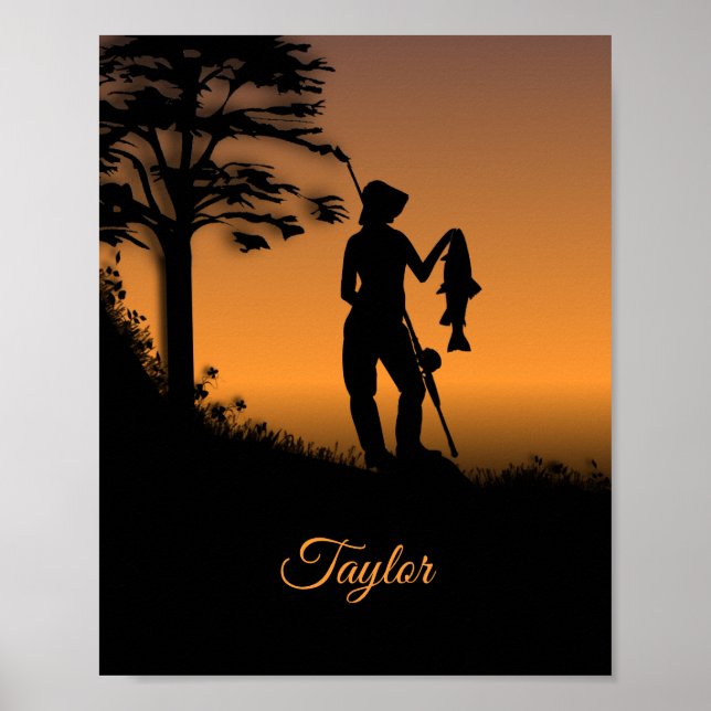 Poster Pescadora ao Crepúsculo Pessoal (Frente)