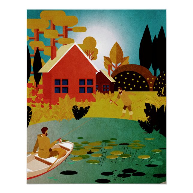 Póster pescadores (Frente)