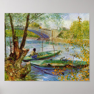 Poster Pescar na Primavera, Van Gogh Fine Art