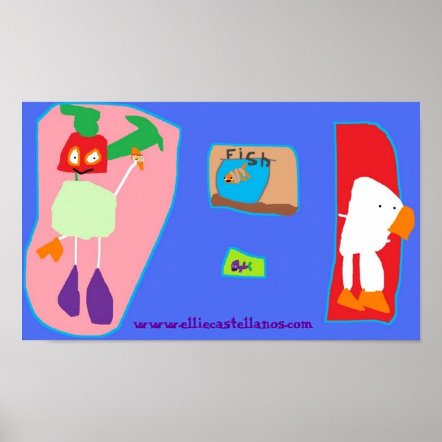 Póster pescar, www.elliecastellanos.com (Frente)