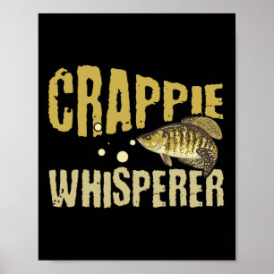 Poster Pescaria Divertida de Crappie ao Estilo Vintage