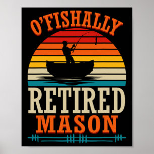 Poster Pescaria O'fishally Aposentado Pedreiro