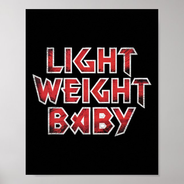 Poster Peso Leve - Levantamento De Peso Grave E Bodybui (Frente)