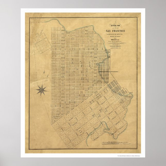 Poster Pesquisa de São Francisco por Michelin 1849 (Frente)