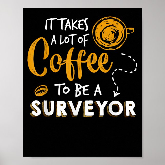 Poster Pesquisa Engraçada de Lover no Café ou Construção  (Frente)