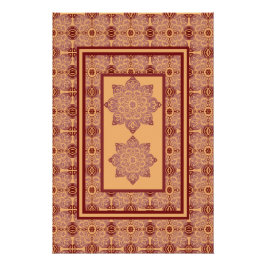 Póster Pêssego Poster de Wall Art e mauve