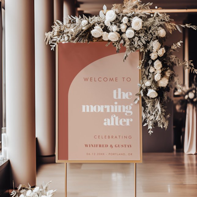 Poster Pessegueira de pêssego do Chic Terracotta Manhã de (Criador carregado)