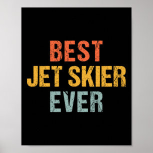 Poster Pessoa de Jet Ski Ditados de Esportes Aquáticos