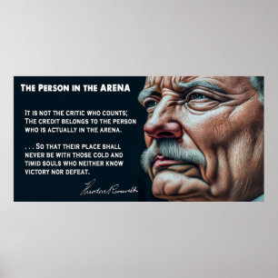 Poster Pessoa de Roosevelt, ursinho, no discurso ARENA de