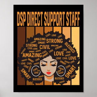 Poster Pessoal de Apoio Direto Dsp Mês da História Negra 