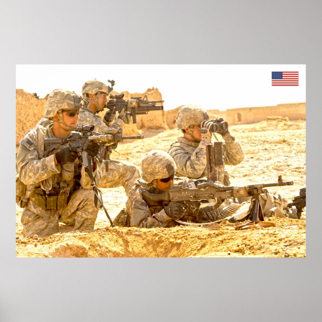POSTER PESSOAL DE COMBATE DOS EUA (Frente)