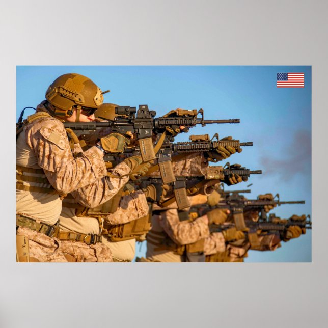 POSTER PESSOAL DE COMBATE DOS EUA (Frente)