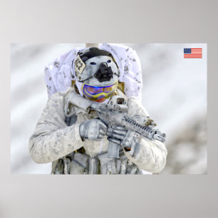 POSTER PESSOAL DE COMBATE DOS EUA