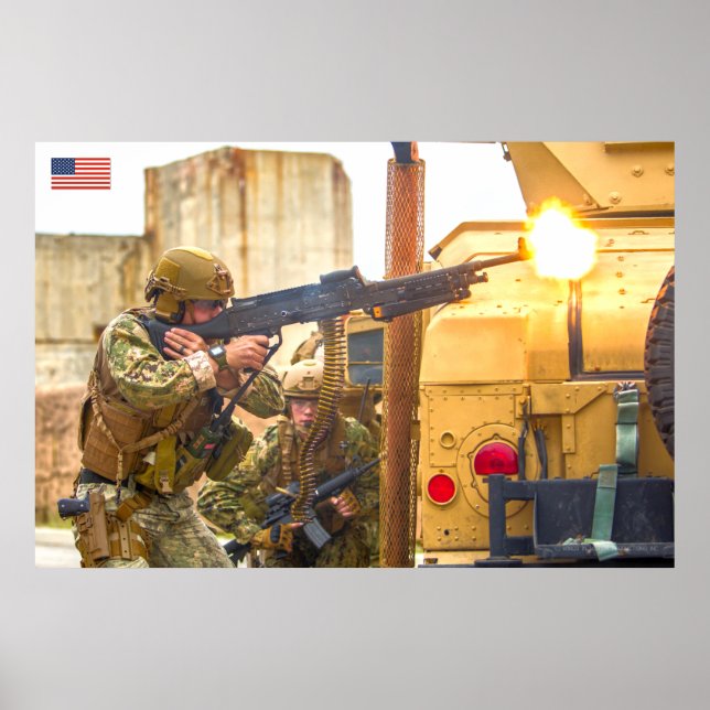 POSTER PESSOAL DE COMBATE DOS EUA (Frente)
