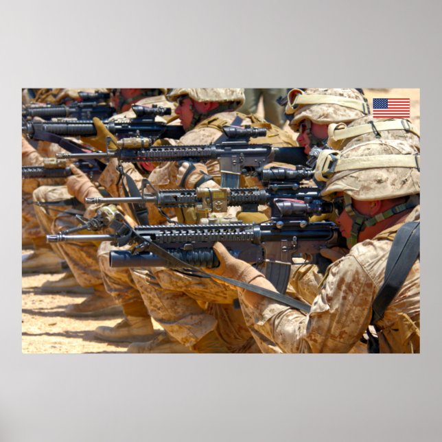 POSTER PESSOAL DE COMBATE DOS EUA (Frente)