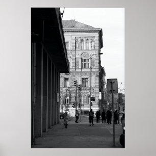 Poster Pessoas Andando Na Cidade