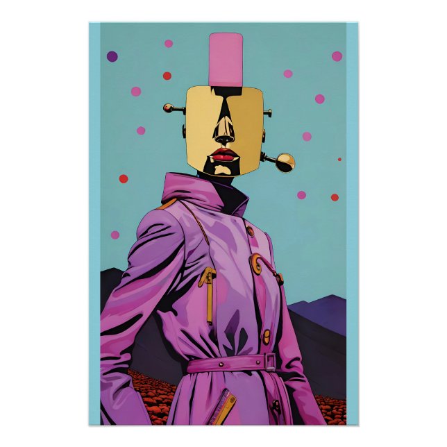 Póster Pessoas Automáticas - Ken Gage Surreal Art (Frente)