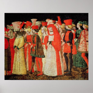 Póster Pessoas da corte da família de Sforza