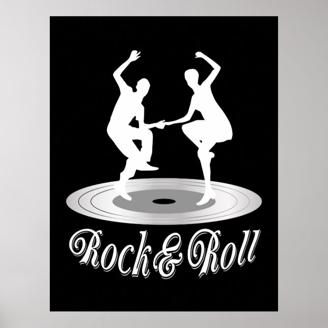 Poster Pessoas dançando Rock and roll (Frente)