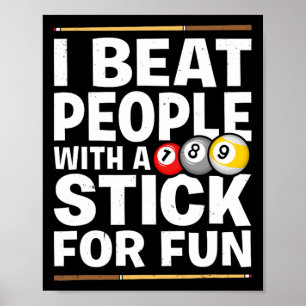Poster Pessoas De Beat De Jogo De Snooker Com Jogadores D