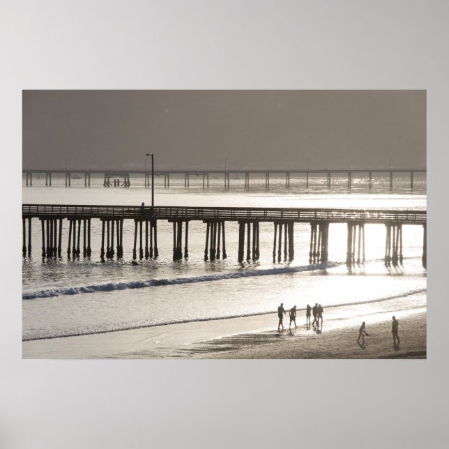 Poster Pessoas Enoying Avila Beach (Frente)