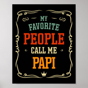 Poster Pessoas Favorito Chame-me Dia de os pais Papi