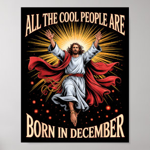 Poster Pessoas Legais Nasceram Em Dezembro Natal Cristão