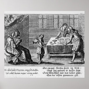 Póster Pessoas que jogam a gamão