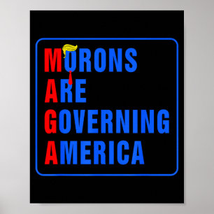 Poster Pessoas sem noção estão governando a América Engra