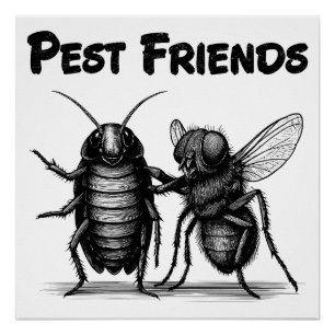 Póster Pest Amigos BFF